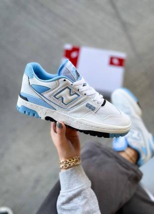 Кроссовки new balance 550 white blue1 фото