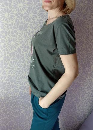Жіноча бавовняна футболка2 фото