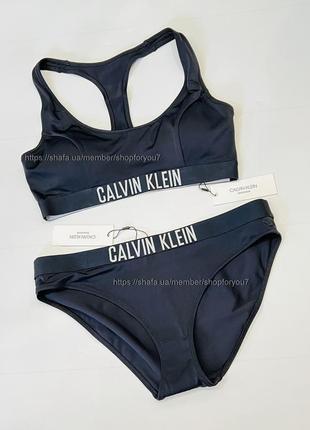 Купальник calvin klein спортивний чорний кельвін кляйн оригінал6 фото