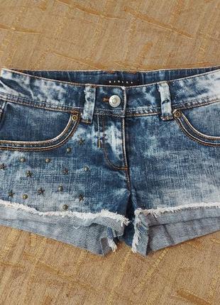 Джинсовые шорты sisley