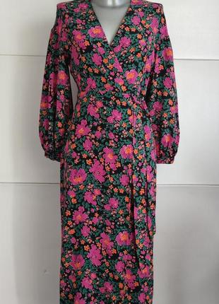 Сукня на запах topshop з квітковим принтом3 фото