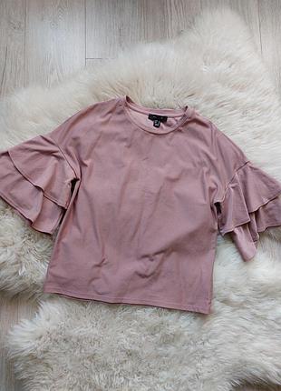 🌸💙🌻 симпатичная блузка с рукавом волан