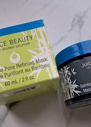 Очищуюча маска з бамбуковим вугіллям juice beauty bamboo pore refining mask 60 мл2 фото