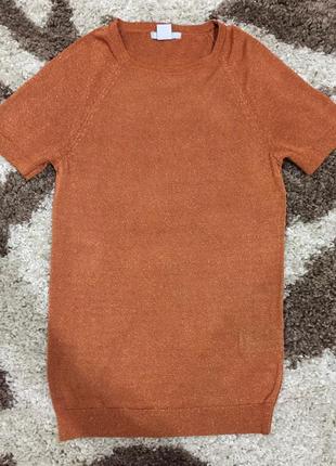 Футболка с люрексовой нитью h&m № 63