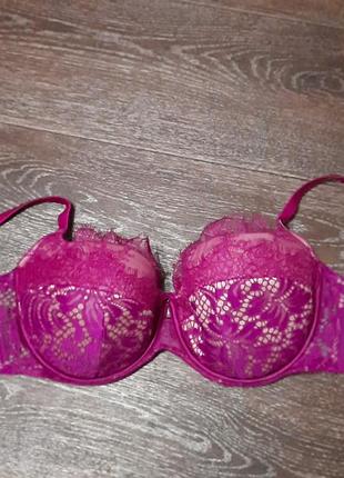 Брендовый новый роскошный кружный бюстгалтер р.38 f /85 g от ann summers, косточки, поролон