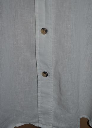 Льняная оверсайз-рубашка h&amp;m размер xl2 фото