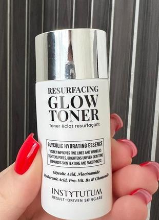 Тонер з гліколевою кислотою instytutum resurfacing glow toner. оригінал