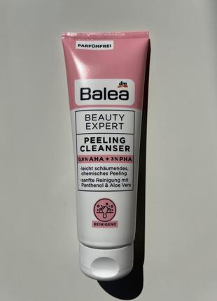 Balea peeling cleanser - умывание-пилинг с кислотами( очищающий пилинг с aha и pha) 125 мл1 фото