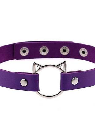 Чокер нашийник кішечка, бузковий, чорний, червоний, рожевий