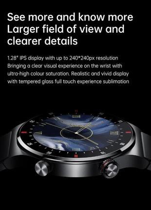 Мужские умные смарт часы smart watch / фитнес браслет трекер dk902-f черный4 фото
