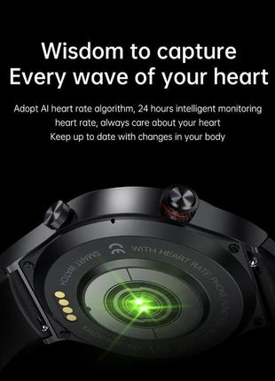 Мужские умные смарт часы smart watch / фитнес браслет трекер dk902-f черный3 фото