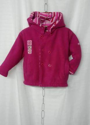 Очень красивое двух стороннее флисовое пальтишко 🌸🌸🌸🌸🌸