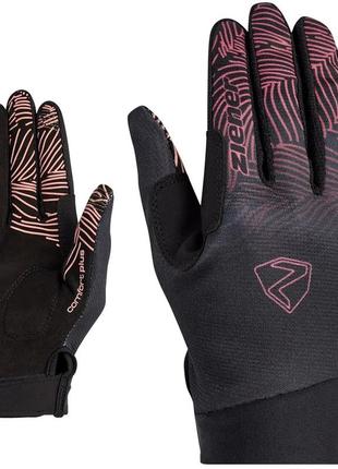 Велоперчатки женские ziener conny touch long women замшевые с закрытыми пальцами