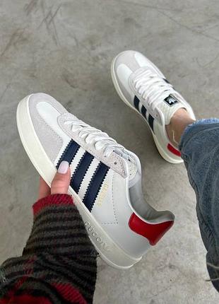 Женские кожаные кеды gucci x adidas gazelle 🆕 кроссовки адидас газель