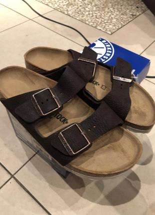 Сланцы, шлепки birkenstock arizona cuir nubuck оригинал.кожа5 фото