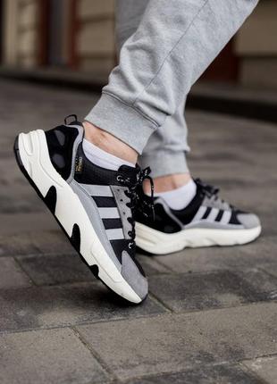 Мужские кроссовки adidas zx 22 boost black grey 41-42-44-453 фото