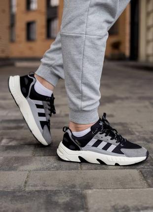 Мужские кроссовки adidas zx 22 boost black grey 41-42-44-456 фото