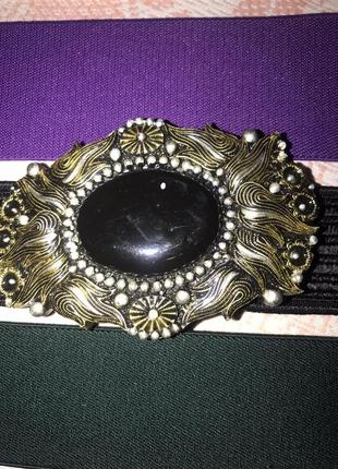 Ремінь на гумці з декоративною пряжкою