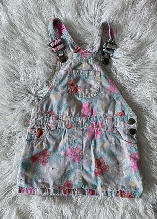 Сарафан детский цветочный принт f&f