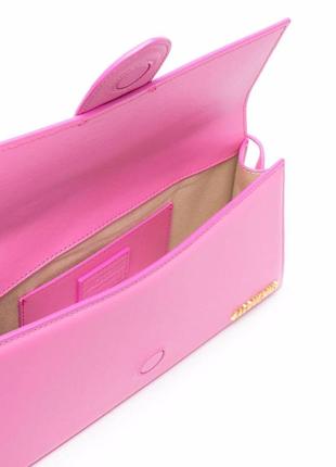 Оригінальна рожева сумочка jacquemus оригінал шкіра женская розовая сумка кожа4 фото