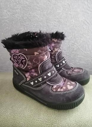 Зимние термо сапоги ботинки primigi gore tex италия размер 24