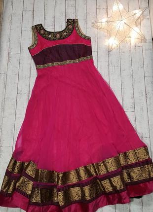 Нарядное длинное индийское платье с пайетками индия расшито бисером в  индийском стиле р. xs - s — цена 149 грн в каталоге Длинные платья ✓ Купить  женские вещи по доступной цене на Шафе | Украина #122277563