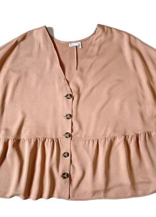 Asos curve стильная вискозная блузка большого размера, xxxl/xxxxl5 фото