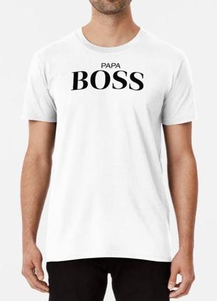 Мужская футболка papa boss для папы3 фото