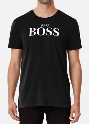 Мужская футболка papa boss для папы