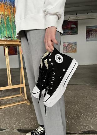 Жіночі кросівки converse lift hight black / smb