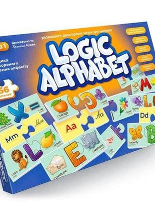 Розвивальні пазли "logic alphabet", англо-український