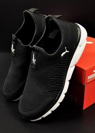 Кроссовки женские puma black &amp; white1 фото