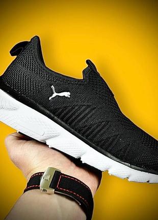 Кроссовки женские puma black &amp; white8 фото