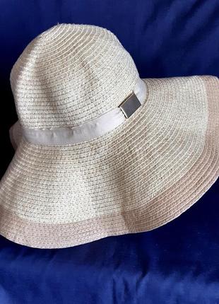 Шляпа primark англия летняя соломенная широкополая оne size3 фото