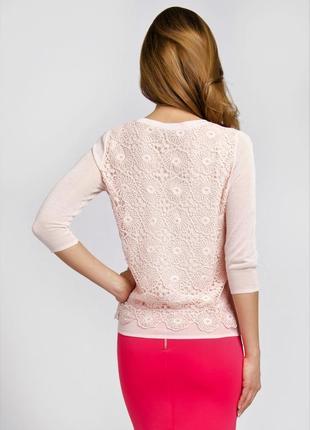 New ажурная блуза кофточка ирландское кружево intimissimi /2947/