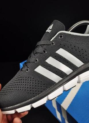 Кроссовки мужские adidas climachill girl gray & white7 фото