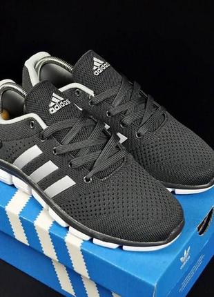 Кроссовки мужские adidas climachill girl gray & white3 фото