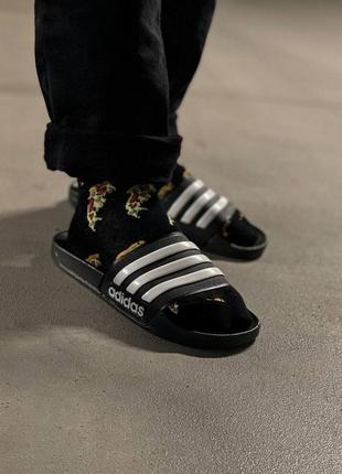 Шлепанцы adidas black 17 фото