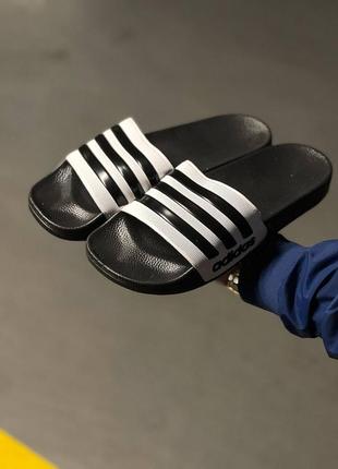 Шльопанці adidas black 22 фото