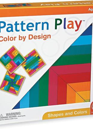 Детская деревянная мозаика mindware pattern play: color by design