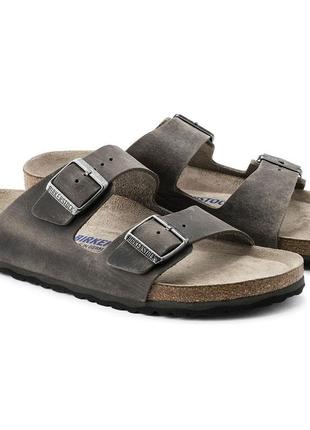 Сланцы шлепки birkenstock arizona natural leather оригинал