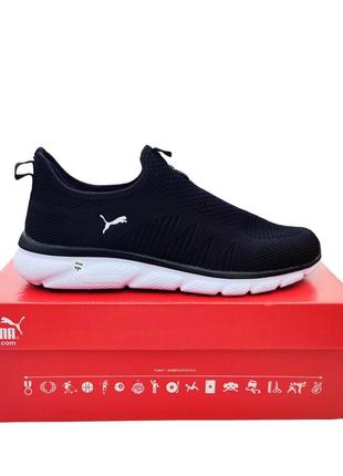 ❗️sale мужские слипоны puma черные с белым2 фото