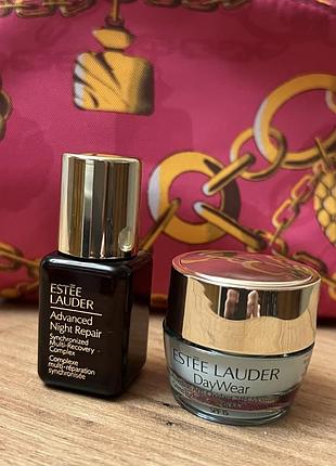 Набор миниатюр estee lauder крем daywear advanced multi-protection anti-oxidant creme spf 15 и сыворотка advanced night repair serum