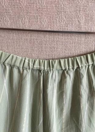 Широкі вільні літні брюки amaranto кольору м'яти3 фото