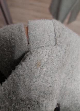 Жіночне вовняне пальто bershka, міді, оверсайз, зима-осінь, небесного кольору, блакитне, світло-блакитне, кольору вранішнього неба7 фото
