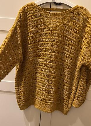 Свитер в стиле zara плетения с оригинальной спинкой р.l