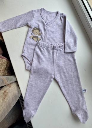 Комплект бодік зі штанішками для немовляти2 фото