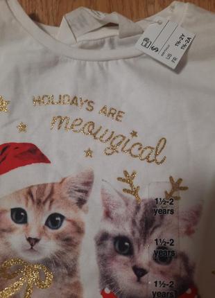 Кофточка з котиками для дівчинки 2