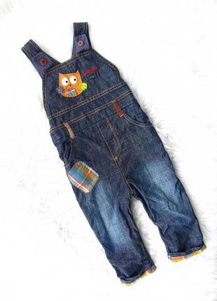 Джинсовий комбінезон напівкомбінезон ромпер mothercare