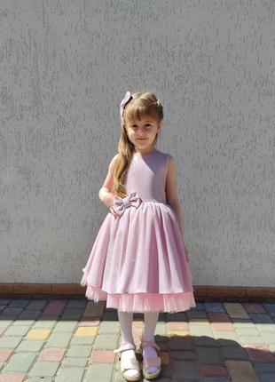 Випускна сукня з садочка святкова сукня  рожева сукня для дівчинки нарядне плаття для дівчинки